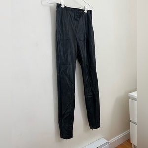 Zara skinny faux leather pants, size XS